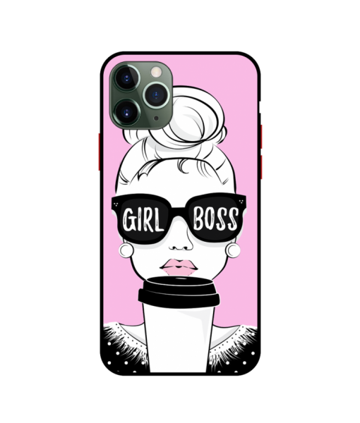 Husa IPhone 15 Pro, Protectie AirDrop, Girl Boss